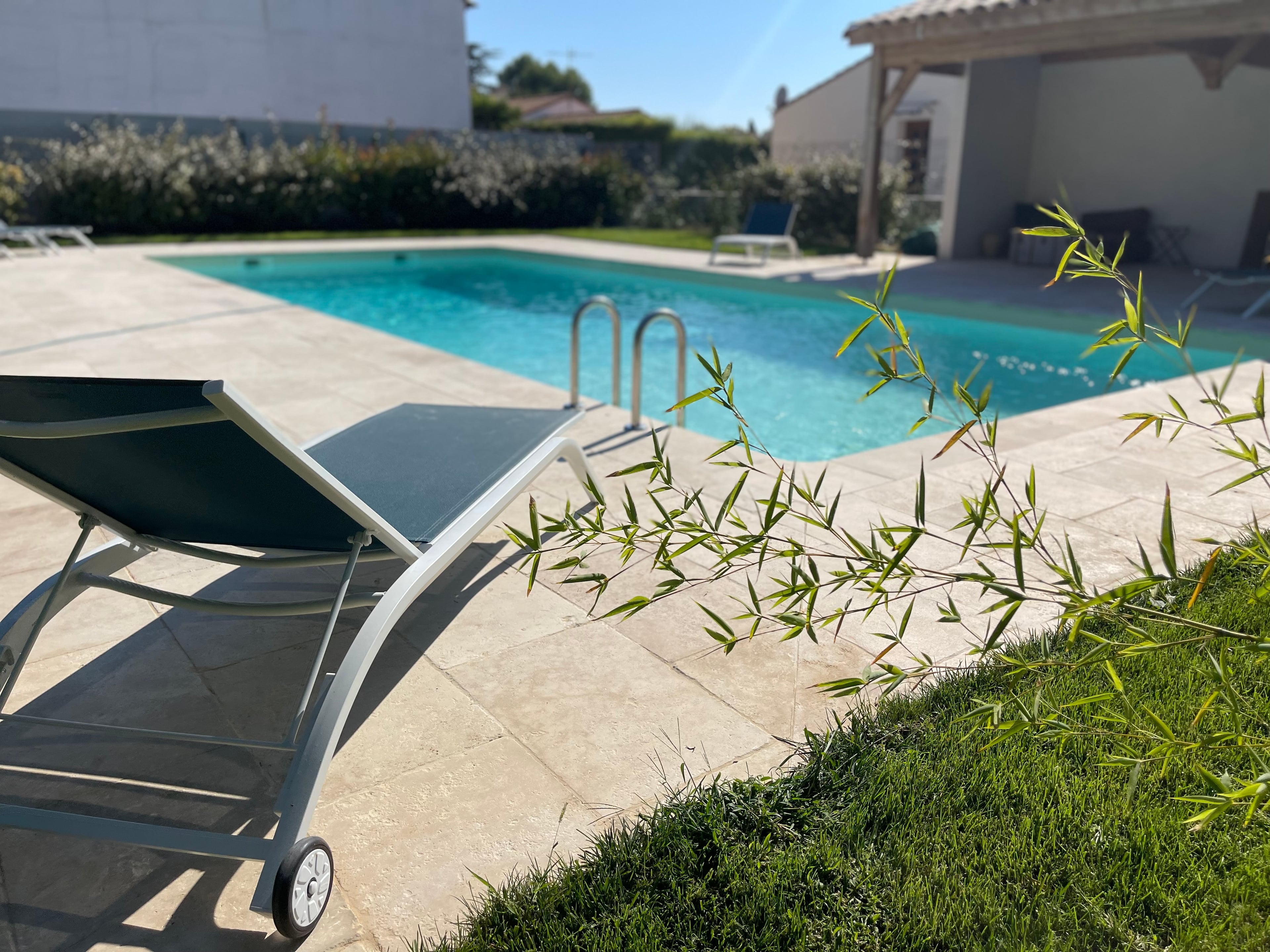 Private pool and garden terrace 
