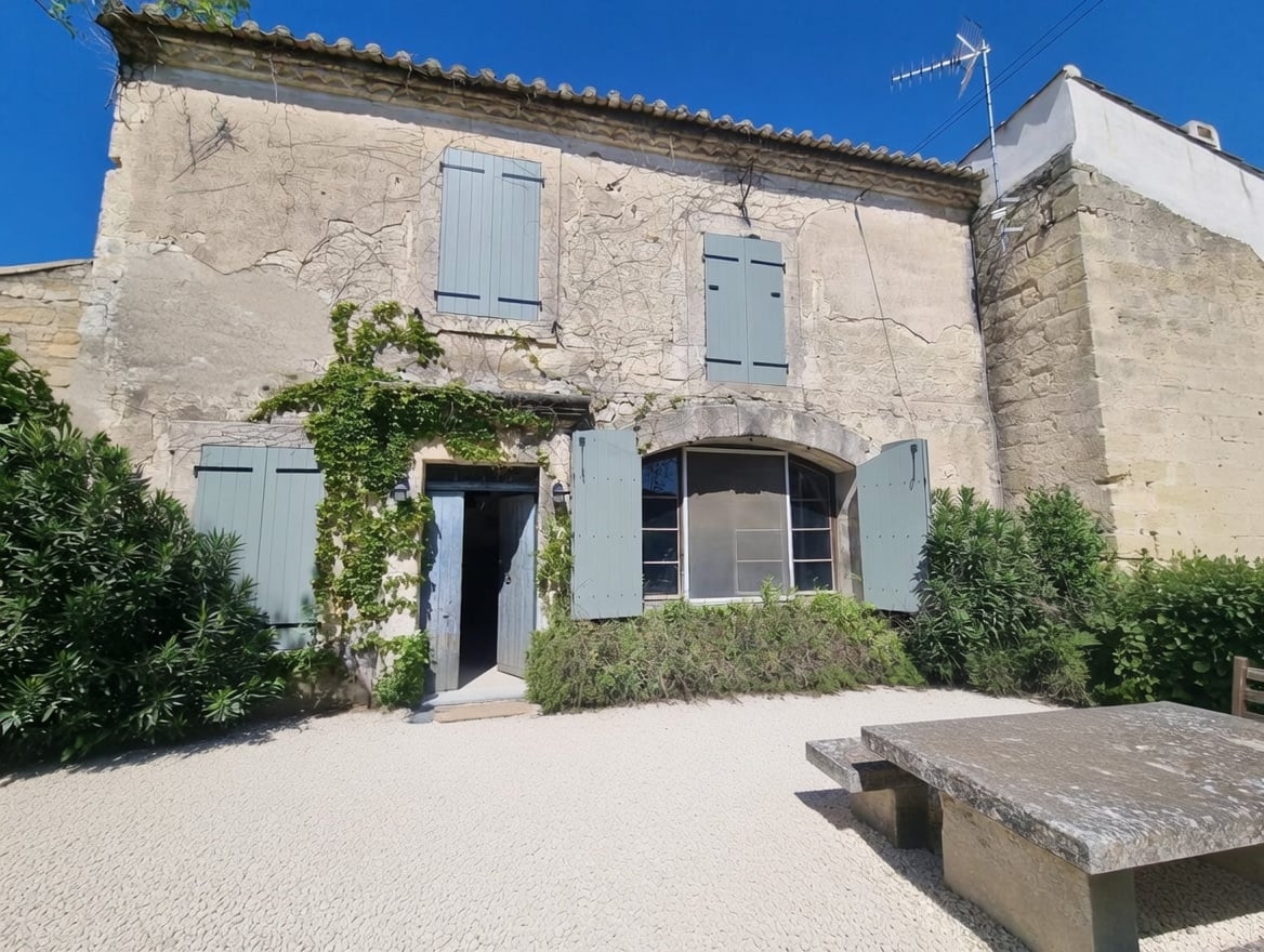 House exterior showing the farmhouse look